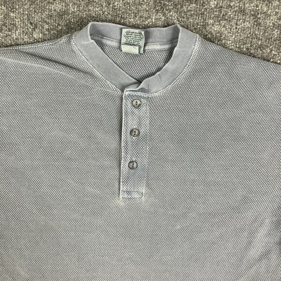 Cabela’s Henley Shirt Mens Size L Gray Short Sleeve Textured Casual Outdoor Top - Picture 2 of 7